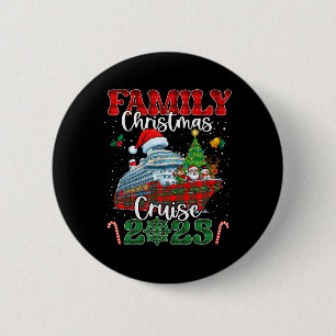 Bóton Redondo 5.08cm Cruise de Natal Familiar 2025 Matching Group Cruis