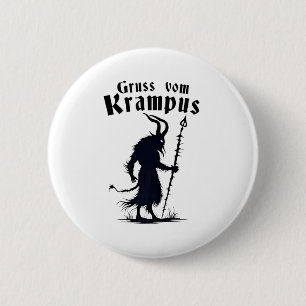 Bóton Redondo 5.08cm Cruss Vom Krampus Natal Xmas Diabo Spooky