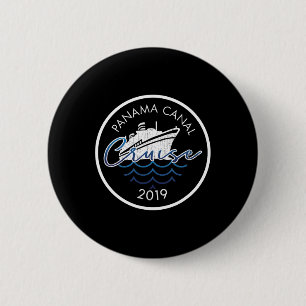 Bóton Redondo 5.08cm Cruzeiro do Canal do Panamá 2019 Presente de Féria