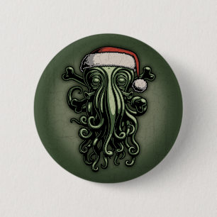Bóton Redondo 5.08cm Cthulhu Claus