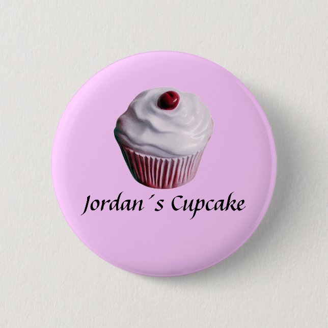 Bóton Redondo 5.08cm Cupcake de Jordan´s (Frente)