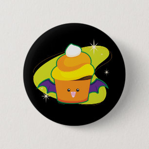 Bóton Redondo 5.08cm Cupcake do vampiro