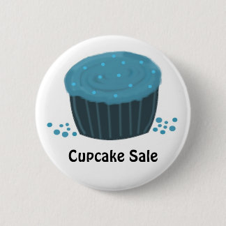 Bóton Redondo 5.08cm Cupcake Glasado Azul - Venda de Cupcake
