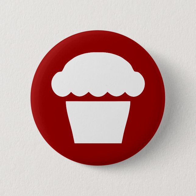 Bóton Redondo 5.08cm cupcake/muffin simples (Frente)