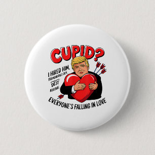 Bóton Redondo 5.08cm Cupido, Contratei-O Um Tremendo Trapo De Melhores