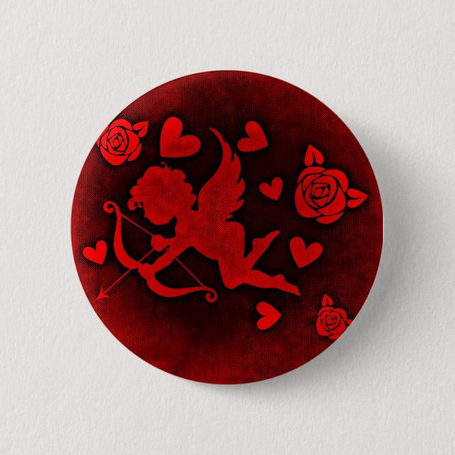 Bóton Redondo 5.08cm Cupido vermelho (Frente)