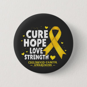 Bóton Redondo 5.08cm Cure Hope Ame Forte Consciência do Cancer Infantil