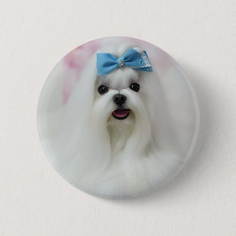 Bóton Redondo 5.08cm Custom Dog Photo | Cute Fur Baby Personalized 