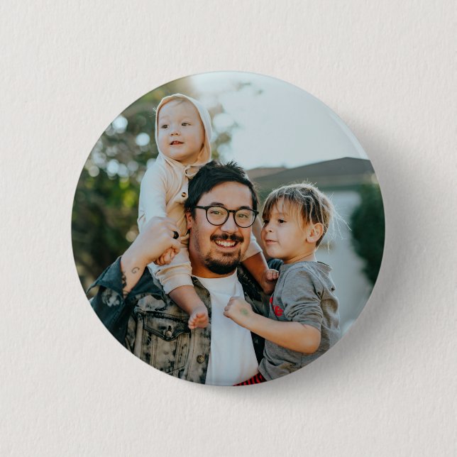 Bóton Redondo 5.08cm Custom Family Photo Personalized  (Frente)