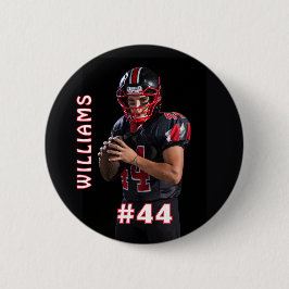 Bóton Redondo 5.08cm Custom photo sports button / pin football