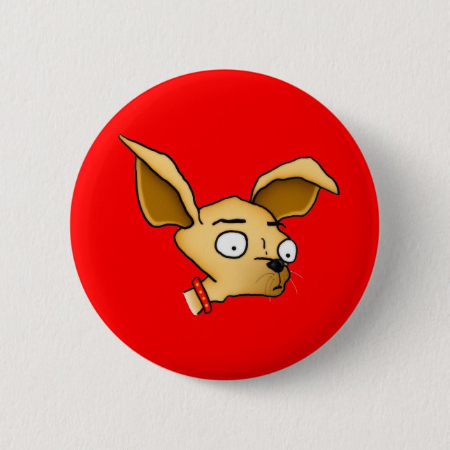 Bóton Redondo 5.08cm Cute Chihuahua (Frente)