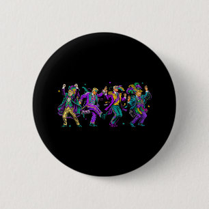 Bóton Redondo 5.08cm Cute Dança Trump Dia Mardi Gras Engraçado Trump Ma