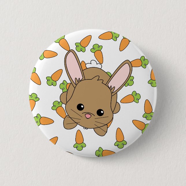 Bóton Redondo 5.08cm Cute Lil' Bunny (Frente)