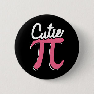 Bóton Redondo 5.08cm Cutie Pi Feliz Dia Do Pi Divertida Celebração Do D