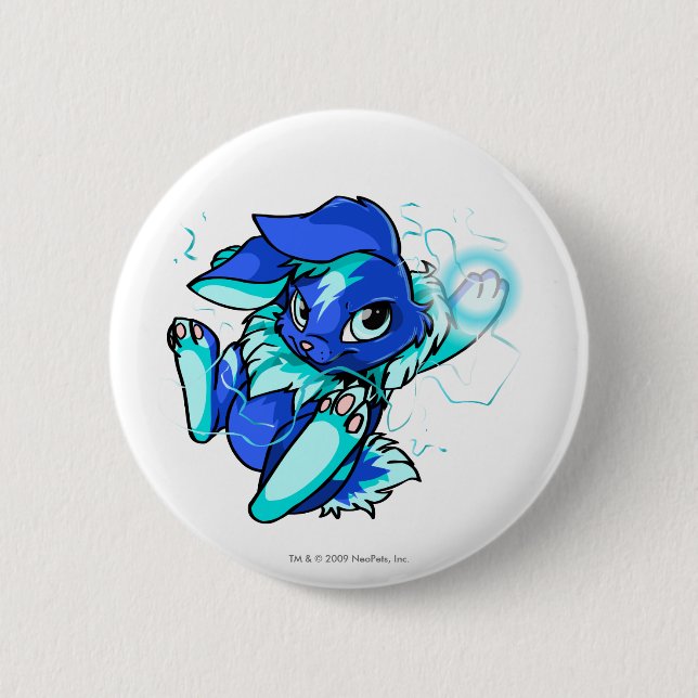 Bóton Redondo 5.08cm Cybunny amarelo com estrelas (Frente)