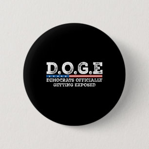 Bóton Redondo 5.08cm D.o.g.e Doge Departamento De Eficiência Governamen
