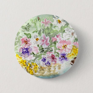 Bóton Redondo 5.08cm Da "botão da cesta flor"