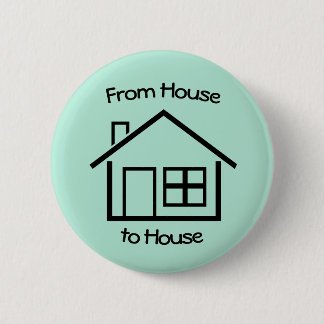 Bóton Redondo 5.08cm Da Casa para a Casa JW Pioneer Gifts- Mint Green