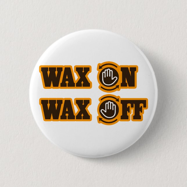 Bóton Redondo 5.08cm Da cera cera sobre - fora (Frente)