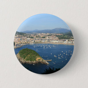 Bóton Redondo 5.08cm Da espanha Basque do país de San Sebastian opini