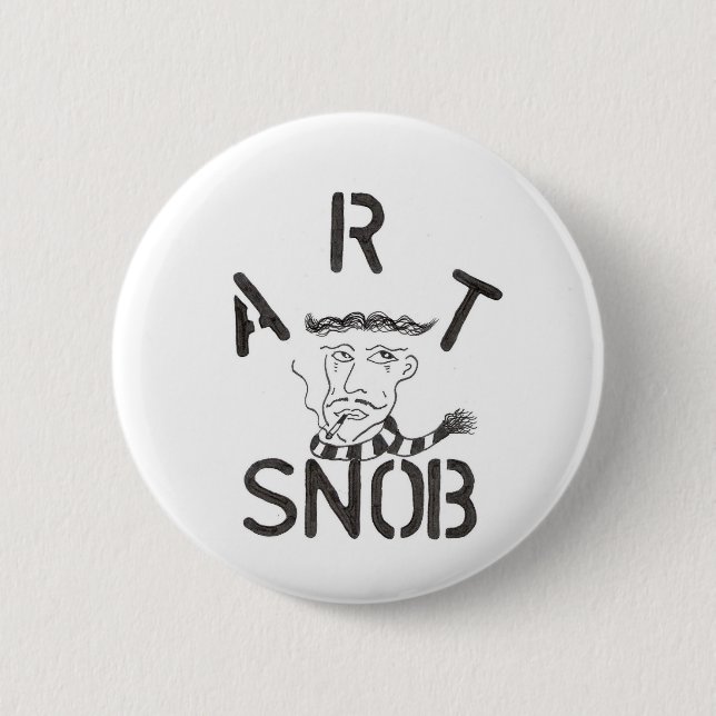 Bóton Redondo 5.08cm Da "snobe arte " (Frente)
