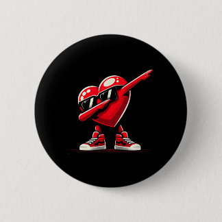 Bóton Redondo 5.08cm Dabbing Heart Funny Valentine Design Perfect For F