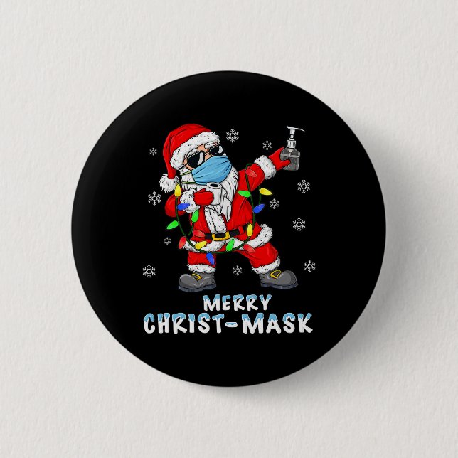 Bóton Redondo 5.08cm Dabbing Turkey T Rex Pilgrim (Frente)