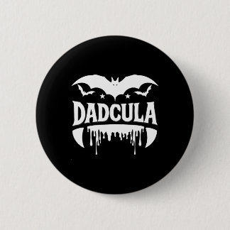 Bóton Redondo 5.08cm Dadcula Halloween Bat Vampire Presas Fluindo Efeit