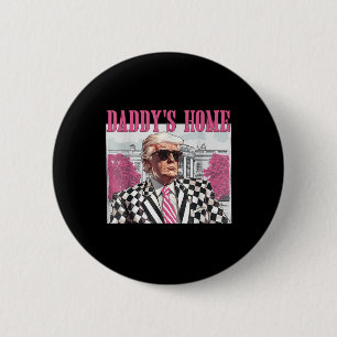 Bóton Redondo 5.08cm Daddys Home Trump Pink 2024