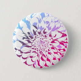 Bóton Redondo 5.08cm Dahlia flower button - violet tones