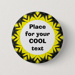 Bóton Redondo 5.08cm Daisy Mandala Modelo 12