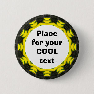 Bóton Redondo 5.08cm Daisy Mandala Modelo 19