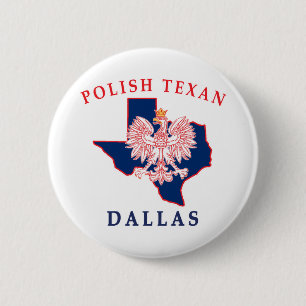 Bóton Redondo 5.08cm Dallas Polonês Texan