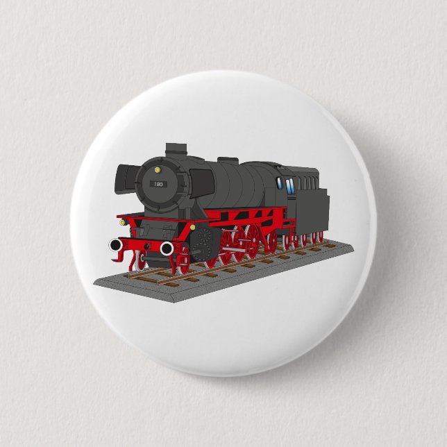 Bóton Redondo 5.08cm Dampflokomotive (Frente)