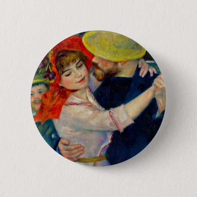 Bóton Redondo 5.08cm Dança em Boudonal Pierre Renoir (Frente)