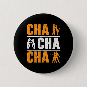 Bóton Redondo 5.08cm Dançarina de Cha Cha Dançar Cubana