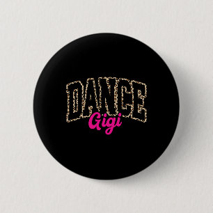 Bóton Redondo 5.08cm Dance Gigi Leopard Dançando Gigi Life Girls D