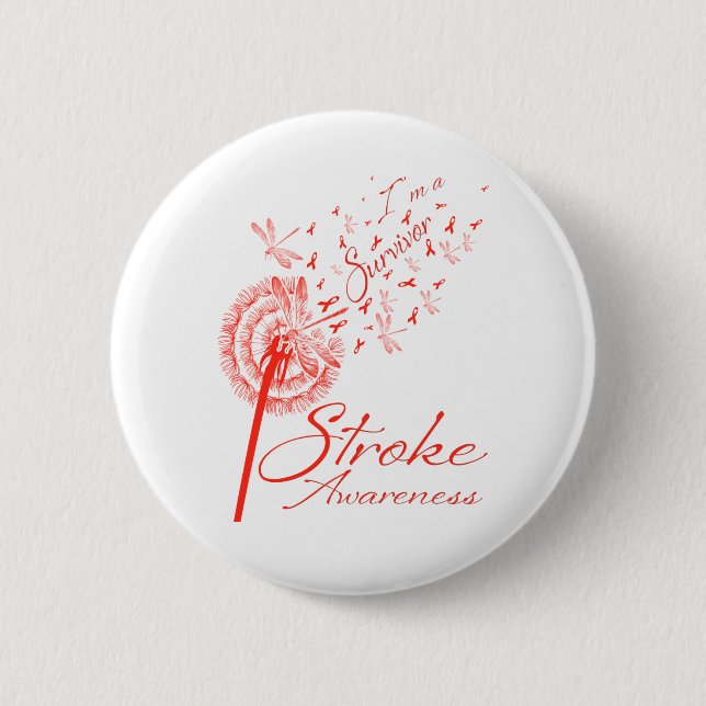 Bóton Redondo 5.08cm Dandelion, sou uma flor de consciência de um acide (Frente)