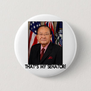 Bóton Redondo 5.08cm Daniel Inouye, de que é meu senador!
