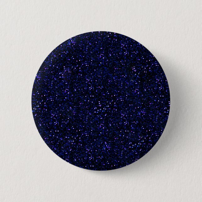 Bóton Redondo 5.08cm Dark Midnight Indigo Blue Glitter (Frente)