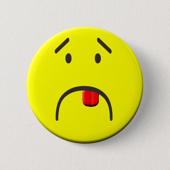 Bóton Redondo 5.08cm De "botão Yuck (Frente)