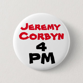 Bóton Redondo 5.08cm De "crachá do botão Jeremy Corbyn 4 PM" (primeiro
