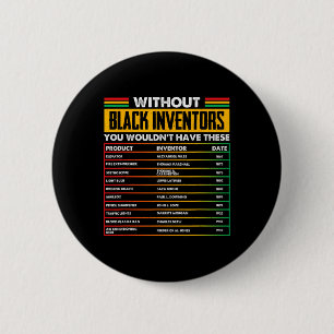Bóton Redondo 5.08cm De Inventores Negros Esquecidos História Negra Mês