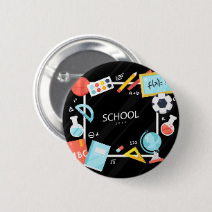 BÓTON REDONDO 5.08CM DE VOLTA À ESCOLA 2018