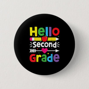 Bóton Redondo 5.08cm De Volta À Escola, Alô, segundo De 2º Grau B
