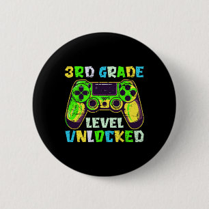 Bóton Redondo 5.08cm De Volta à Escola Meninos da 3ª Série Gamer Primei
