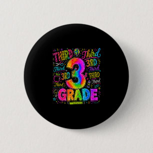 Bóton Redondo 5.08cm De volta à escola terceira série 3º ano gravata es