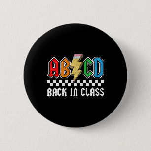 Bóton Redondo 5.08cm De Volta Para A Classe Rocks De Volta Para A Escol