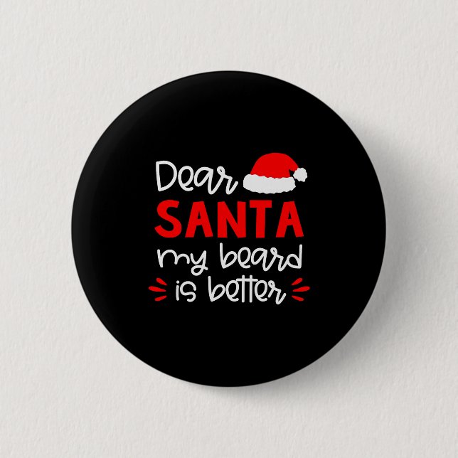 Bóton Redondo 5.08cm Dear Santa Shirt Funny Matching Family Christmas P (Frente)