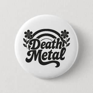 Bóton Redondo 5.08cm Death Metal